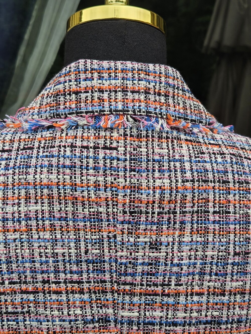 Veronica Beard Theron Tweed Blazer Jacket Size 6 Multi Double Breasted NWT $650 - Picture 14 of 16